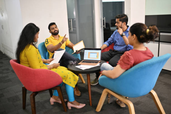 Discussing Tech startup ideas for BCA students